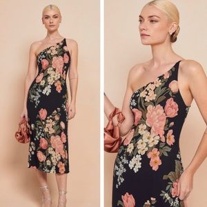 Reformation • Eastside Floral One Shoulder Dress